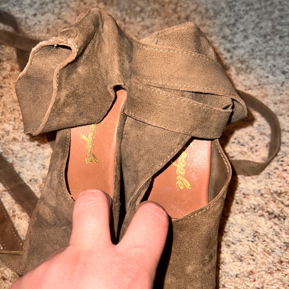Free people touch the sky wrap clog size 7